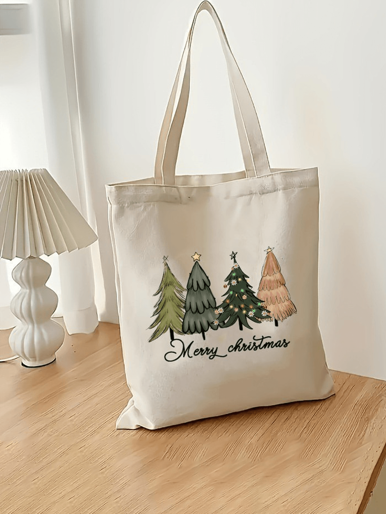 DIY Personalized Christmas Tree Tote Bag